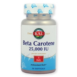 Beta Carotene 25000 UI - pentru sistemul ocular